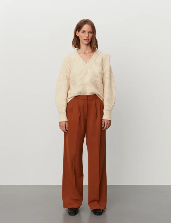 Mille Daily Sleek Pants_2NDDAY_leather brown
