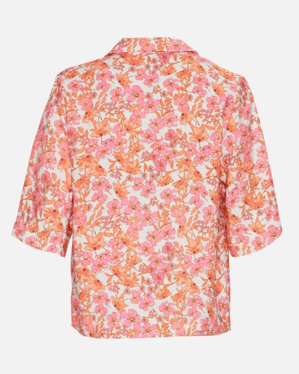 Moss_Copenhagen_Adanaya_Ladonna_2/4_Shirt_Flower_Orange_Pink