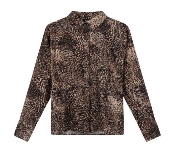 Alix_The_Label_Animal_Feather_Blouse