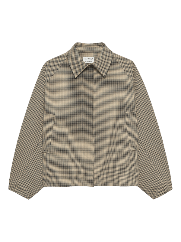 Catwalk Junkie - Short Check Trenchcoat