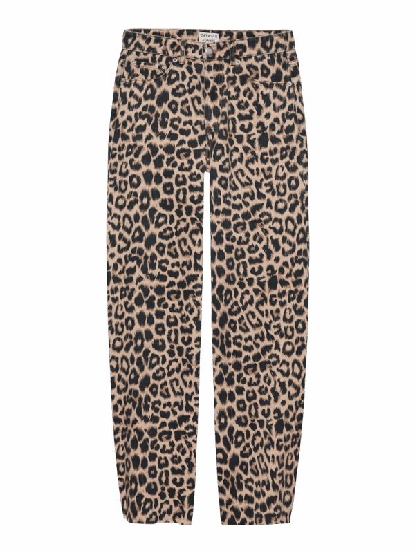 Catwalk Junkie - Barrel Fit Leopard Jeans