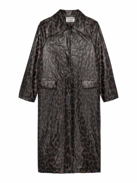 Catwalk Junkie - Leopard Long Raincoat