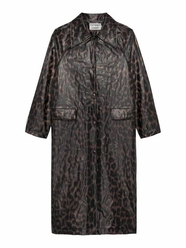 Catwalk Junkie - Leopard Long Raincoat