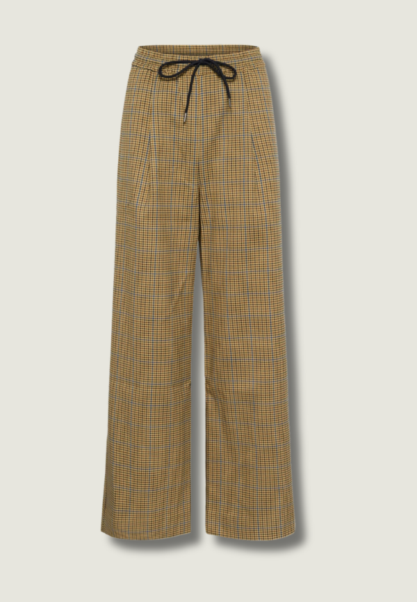 GESTUZ Chicca Pants | Corn/Brown/Blue