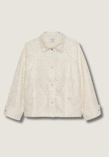 CATWALK JUNKIE Laced Raincoat | Ecru