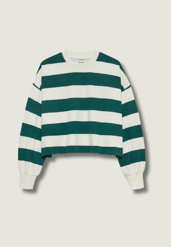 CATWALK JUNKIE Oversized striped Long Sleeve | Sea Moss