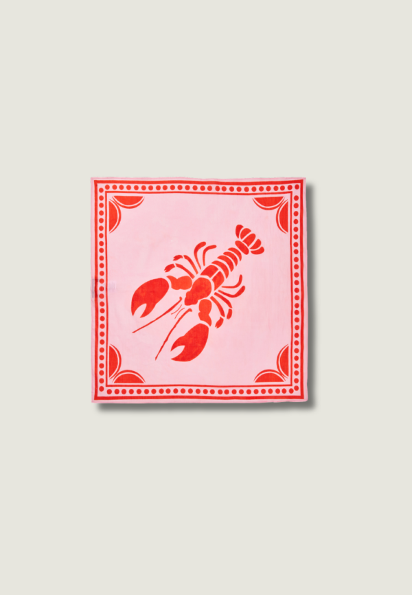 LOLLYS Libby lobster Scarf | Red