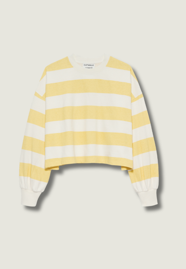 CATWALK JUNKIE Striped LS | Mellow Yellow