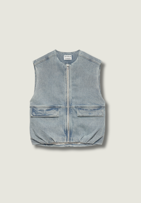CATWALK JUNKIE Denim Bodywarmer | Light Blue