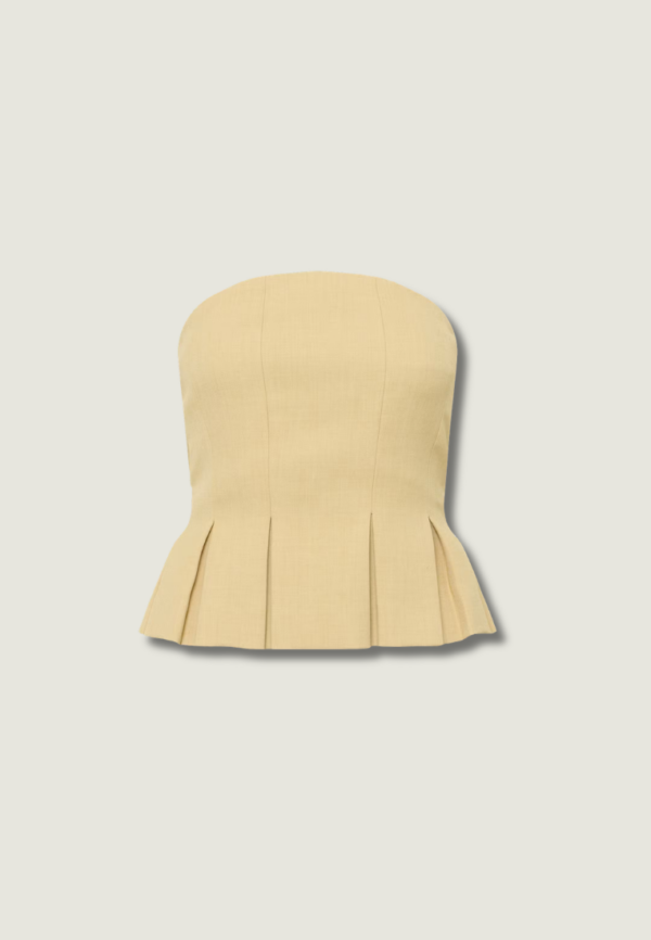 GESTUZ Stacy Corsage | Pale Hay