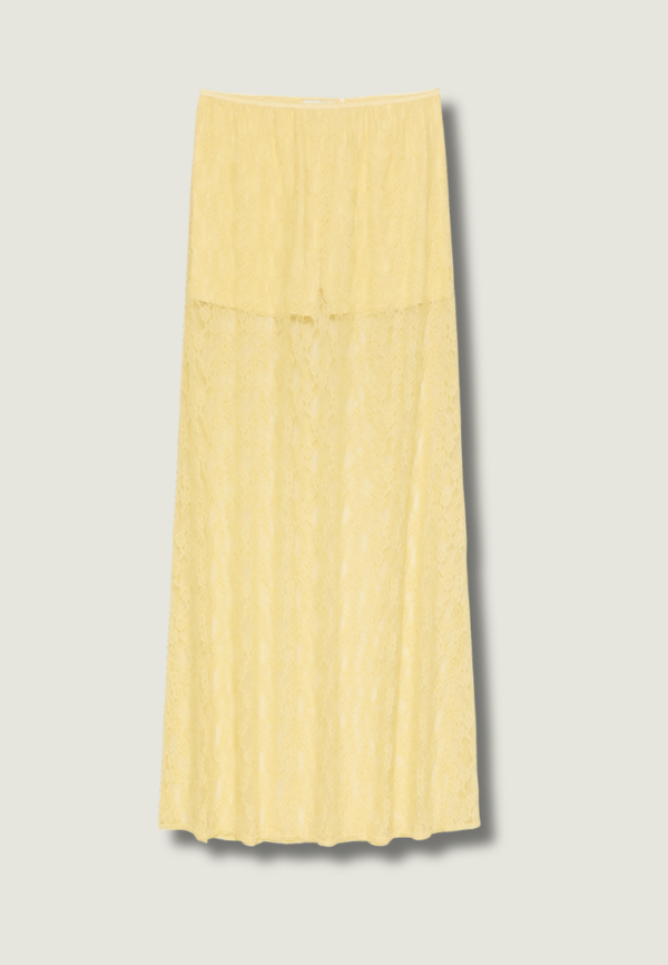 CATWALK JUNKIE Lace Skirt | Mellow Yellow
