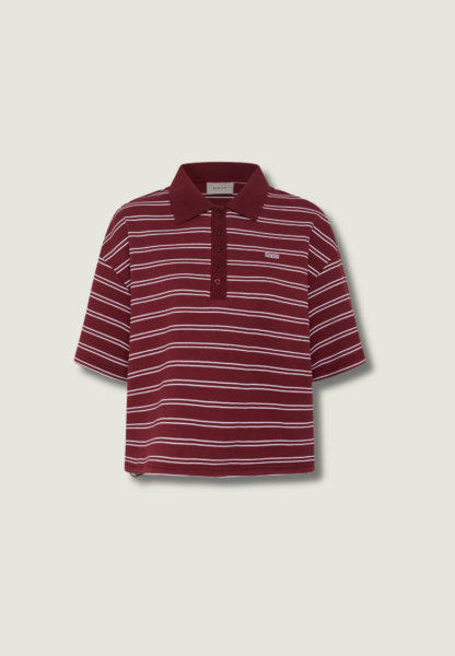 GESTUZ Pilova Tee | Cabernet Striped