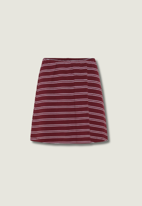 GESTUZ Pilova Skirt | Cabernet Striped