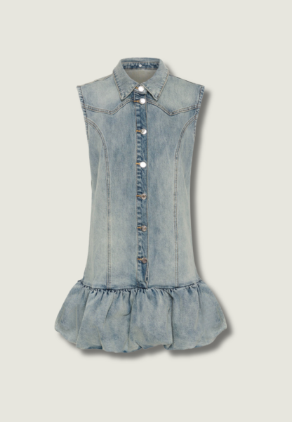 GESTUZ Noma Dress | Vintage Mid Blue