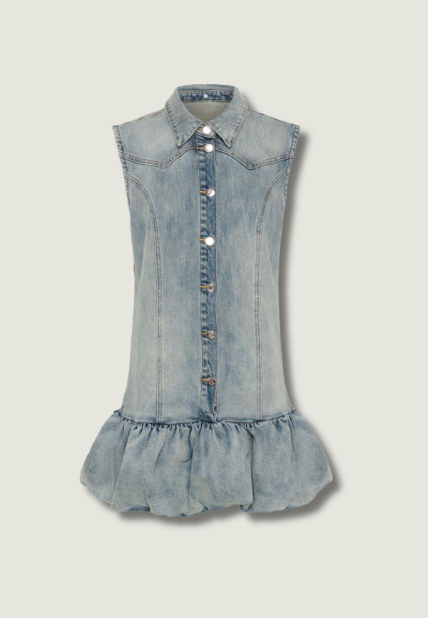 GESTUZ Noma Dress | Vintage Mid Blue