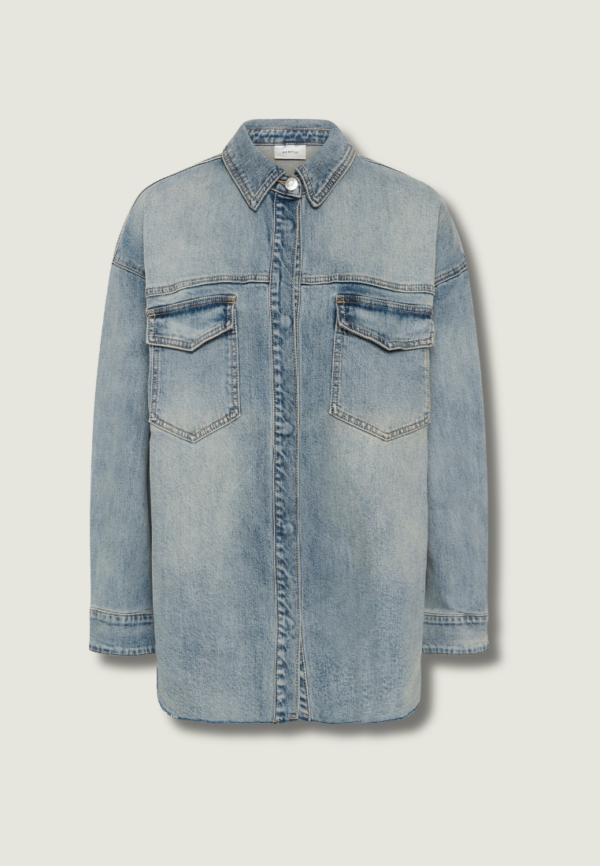 GESTUZ Noma OZ Shirt | Vintage Mid Blue