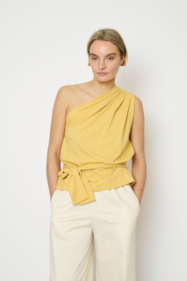 RE/BORN Una top | Soft Ochra