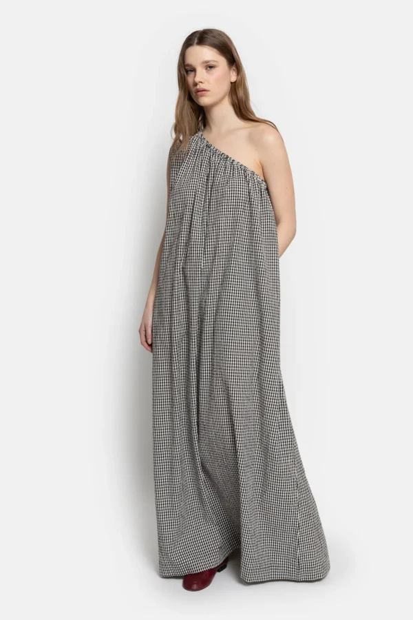 ÂME Lourose Dress | Black / White Checked