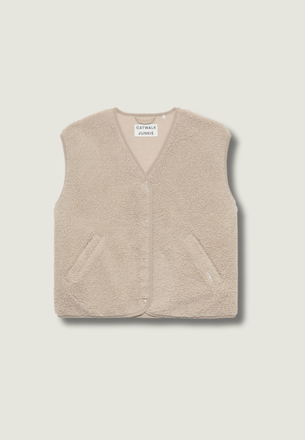 CATWALK JUNKIE Teddy Bodywarmer | Cement