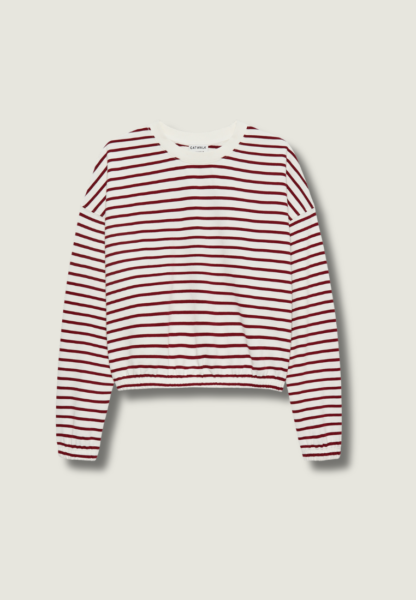 CATWALK JUNKIE Striped Sweater | Rhubarb