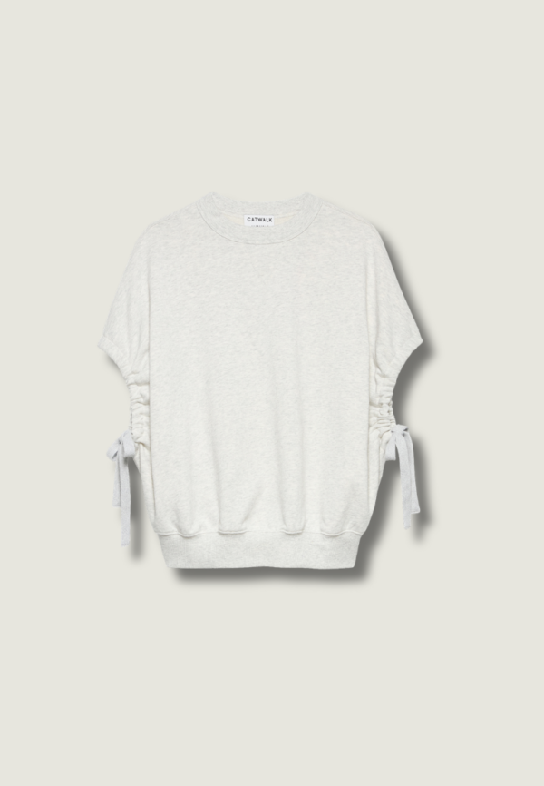CATWALK JUNKIE Short Strap Sweater | Light Grey