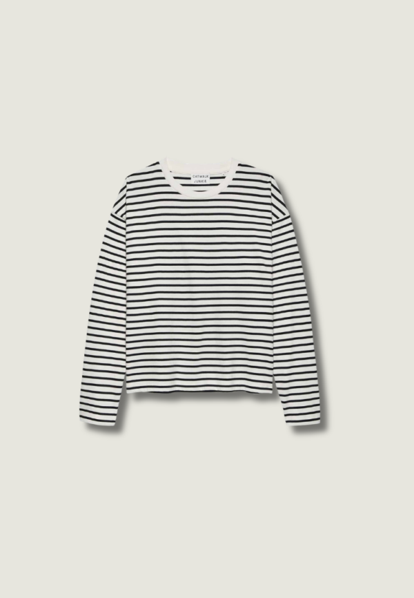 CATWALK JUNKIE Striped Long Sleeve | Off White