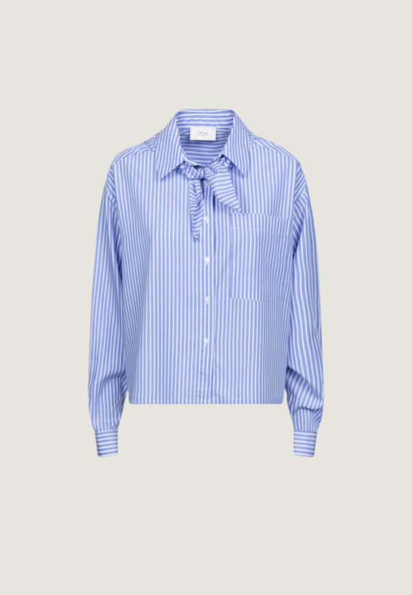 ÂME Nobody Shirt | Blue / White Striped