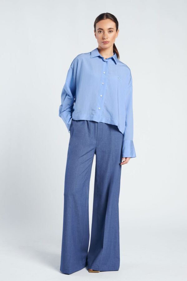 SPOOQ Mickey Pants | Blue Melange