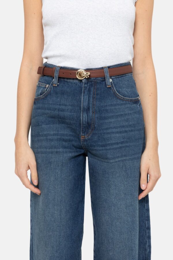 ÂME Lively Leather Belt | Brown