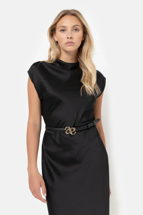 ÂME Loulou Leather Belt | Black