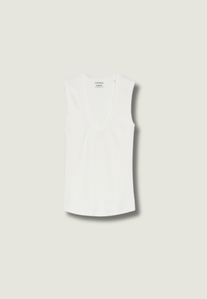 CATWALK JUNKIE V-neck Singlet | Off White