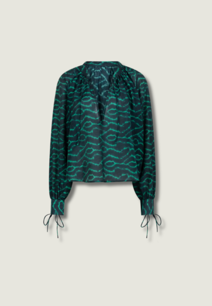 LOVE STORIES Breeze Blouse | Dark Green