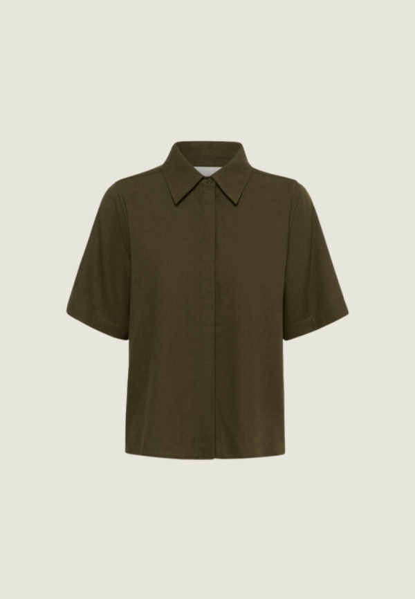 MEW Dias Boxy Shirt | Forest Night